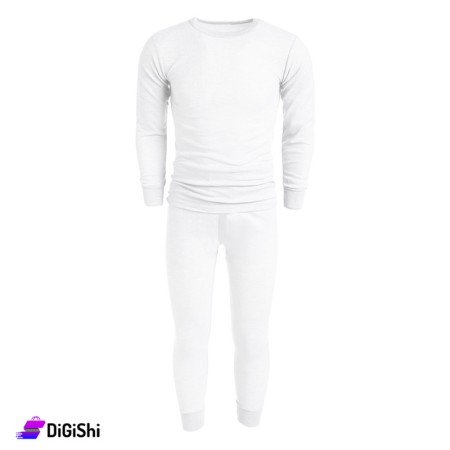 Al Samah Men's Long Sleeve Inter Look - White