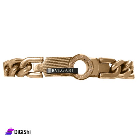 BVLGARI Men's Chain Bracelet - Bronze