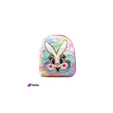 حقيبة ظهر فرو وجلد Lola Bunny - ألوان قوس قزح