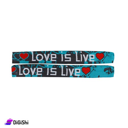 Fabric Hand Laces Set Love is Live