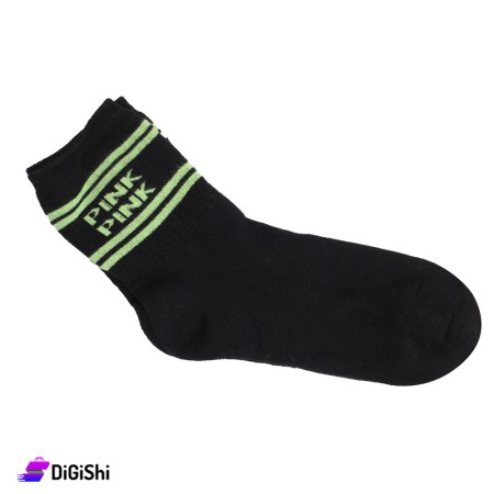 Al Samah Towelie Women PINK Socks - Black
