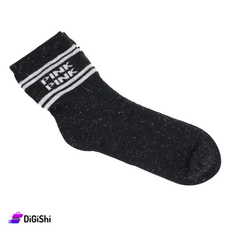 Al Samah Women's Long Towelie Socks - Black