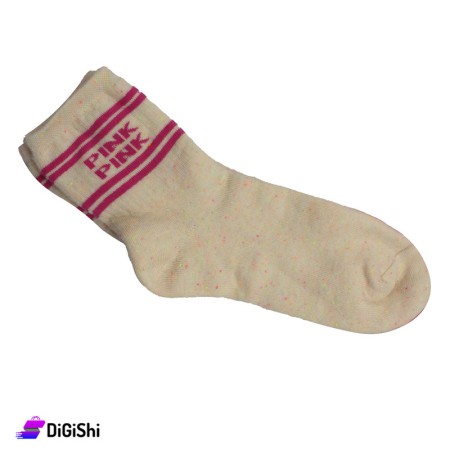 Al Samah Women's Long Towelie Socks - Off-White