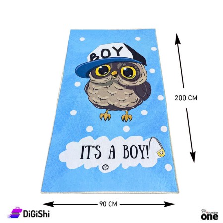 IT'S A BOY Carpet 90*200 cm - Blue