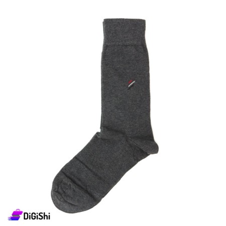 Al Samah Cotton Set Of Men Long Socks - Dark Gray