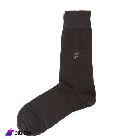 Al Samah Cotton Set Of Men Long Socks - Brown