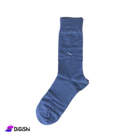 Al Samah Cotton Set Of Men Long Socks - Blue