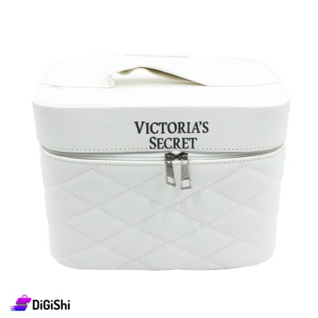 VICTORIA'S SECRET Leather Makeup Bag - White