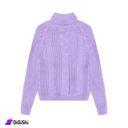 Women's Wool Sweater - Light Purple