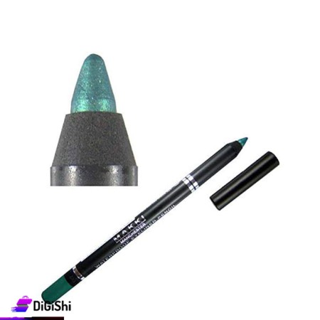 قلم تحديد العين MAKKI Waterproof eyeliner pencil - تركواز معدني لامع