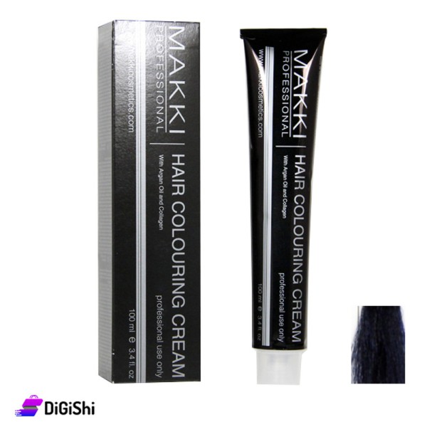 Shop MAKKI Hair Coloring Cream - Blue Black  | DiGiShi