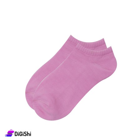 ZOX Pair Of Cotton Short Women's Socks - Pink