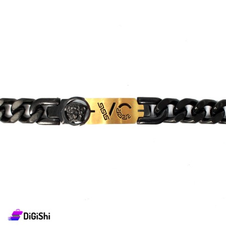 Versace Men's Chain Bracelet - Black