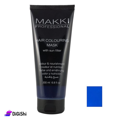 MAKKI Semi Hair Colouring Mask - Blue