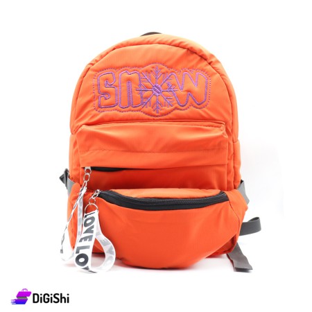 Snow Women's Tarpaulin Backpack with Waist Bag - Orange