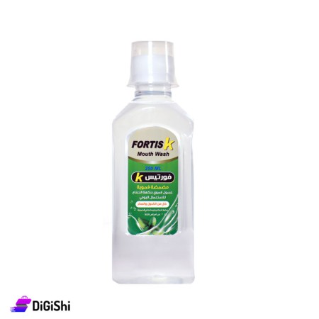 Fortis K Antiseptic Mouthwash Transparent Mint Flavored  - 250 ml
