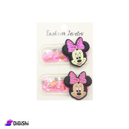 pair with Minnie Mouse hair - Light Pink