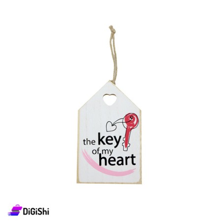 Home Wood Wall Decor - The Key Of My Heart