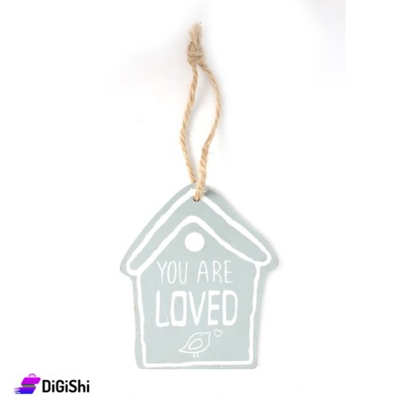 Home Wood Wall Decor You Are Loved - Gray