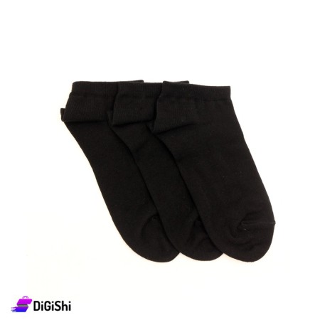 Al Samah Set Of Shin Girl's Socks - Black
