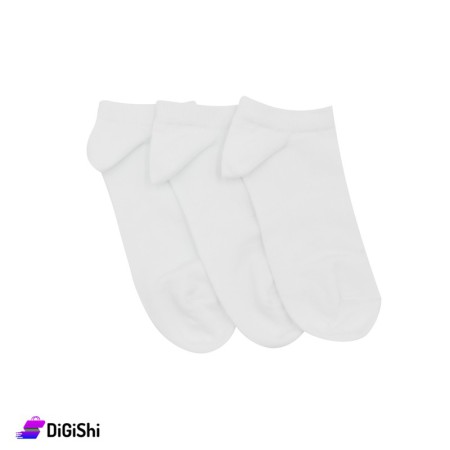 Al Samah Set Of Shin Girl's Socks - White