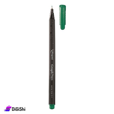 قلم تظليل رفيع غرافيك بيبس Maped - أخضر غامق