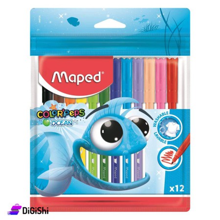Maped Highlighter Colors Box 12 Colors