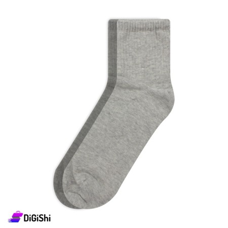ZOX Cotton Medium Men's Socks - Gray
