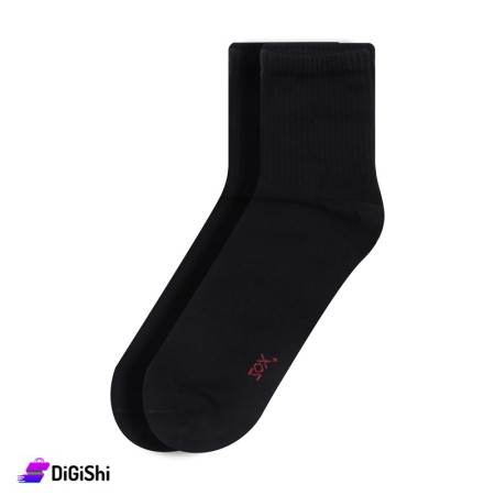ZOX Cotton Medium Men's Socks - Black