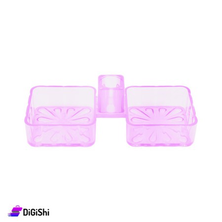 Square Shape Double Plastic Salter - Purple