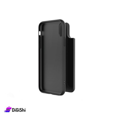 MOXOM Iphone X Mgnetic Cover With Wireless Powerbank 4000 mAh - Black