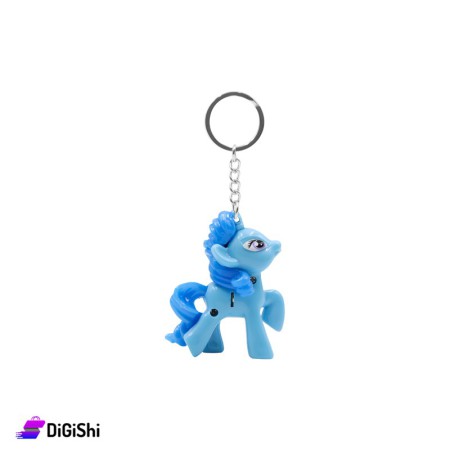 Unicorn keychain with Sound & Light - Blue