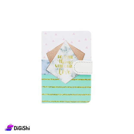 Do Small Things Notebook Medium Size - White & Green