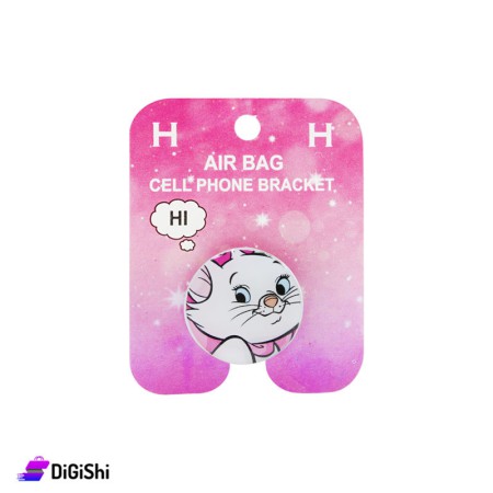 Air Bag Cell Phone Bracket With Lulu Caty Drawing - Pink