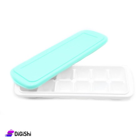 Plastic Ice Cube Tray With Cover 12 Cubes - Tiffany