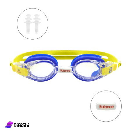 نظارات سباحة للأطفال Balance - أصفر وأزرق