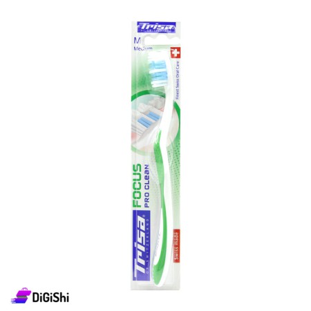 TRISA Focus Pro Clean Toothbrush - Green