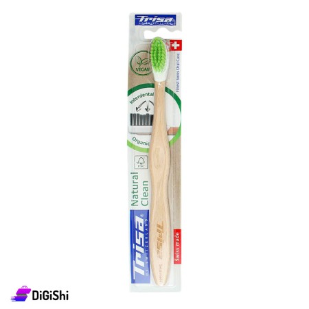 فرشاة أسنان للتنظيف الطبيعي TRISA Natural Clean - أخضر