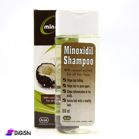 Arak Minoxidil Offer Of Two Packs Shampoo With Coconut Extract