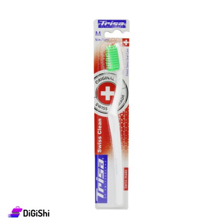 TRISA Swiss Clean Toothbrush - Green
