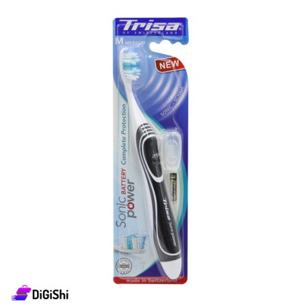 TRISA Sonic Power Battery Electrical Toothbrush - Black
