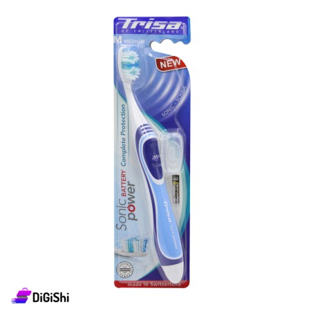 TRISA Sonic Power Battery Electrical Toothbrush - Blue