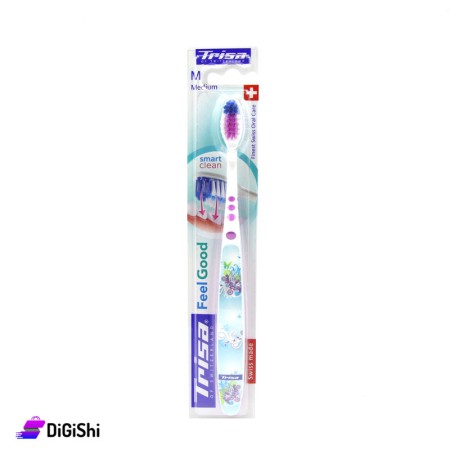 فرشاة أسنان التنظيف الذكي TRISA Feel Good - بنفسجي وأزرق