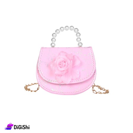 Women's Small Leather Shoulder & Handbag - Pink