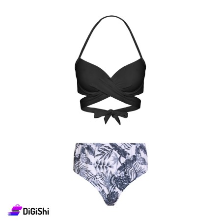 Women's Polyester Bikini Swimsuit - Black