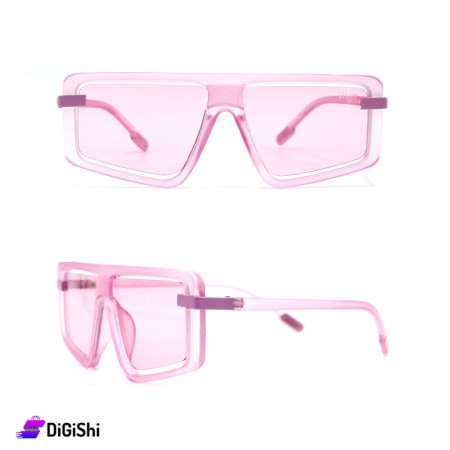 نظارات نسائية مع إطار بلاستيك زهر Dior - زهر