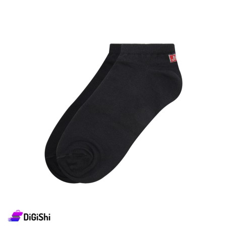 ZOX Cotton Short Men's Socks - Black