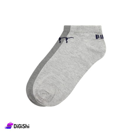 ZOX Cotton PUMA Short Men's Socks - Gray