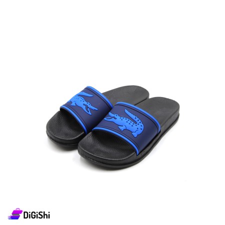 Children's Summer Slippers - Black And Blue