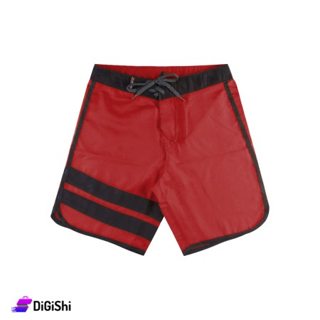 Starter Children's Polyester Shorts - Dark Red